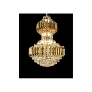Luxury Gold Crystal 3-Tier Chandelier