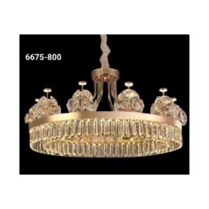 Luxury Gold Crystal Crown Chandelier